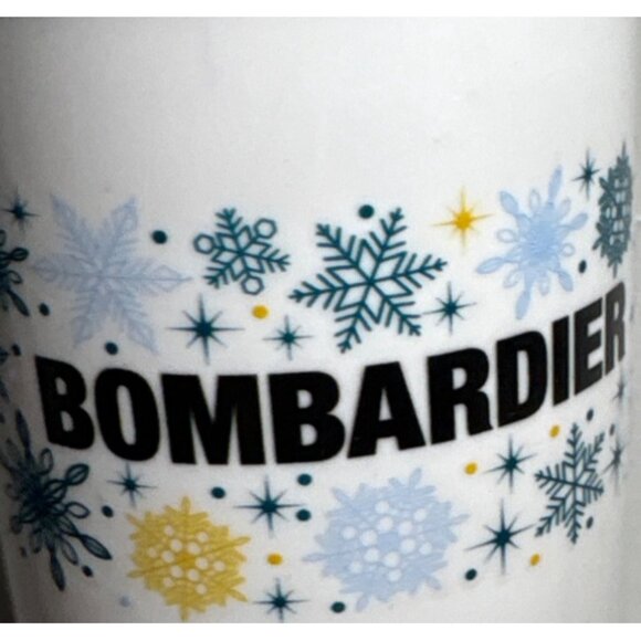 Bombardier Winter Snowflake Ceramic Travel Tumbler With Lid - Picture 2 of 6